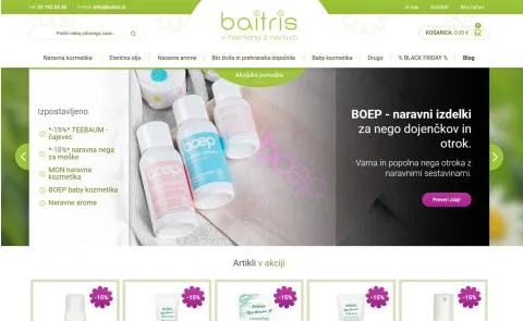 Baitris vstopna stran