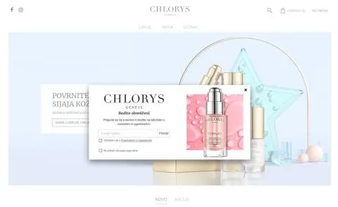 Chlorys prijava na enovice