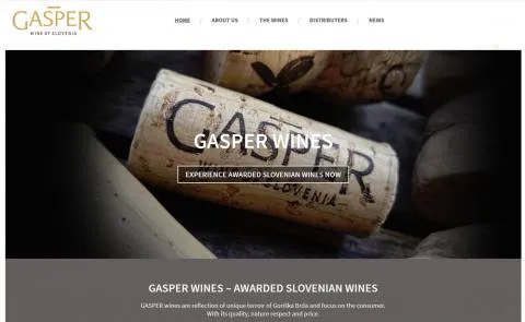 Gasper wines vstopna stran