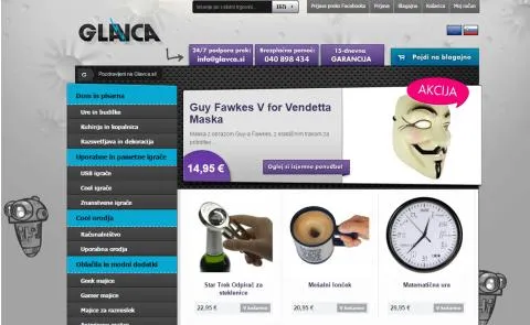 Glavca - vstopna stran
