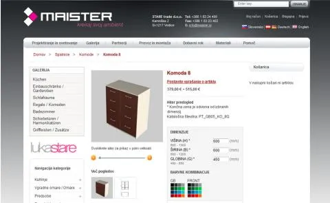 Maister pohištvo - izdelava pohištva po meri