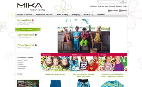Mika vstopna stran