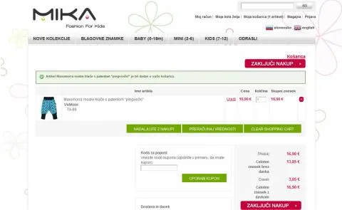 Mika zaključek nakupa